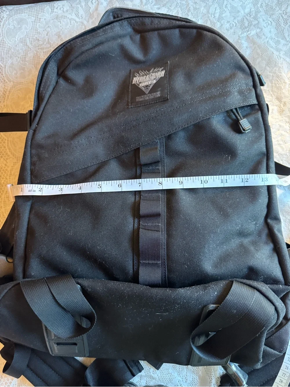 Black HydroStorm Force-5 Logo Patch Backpack - never used